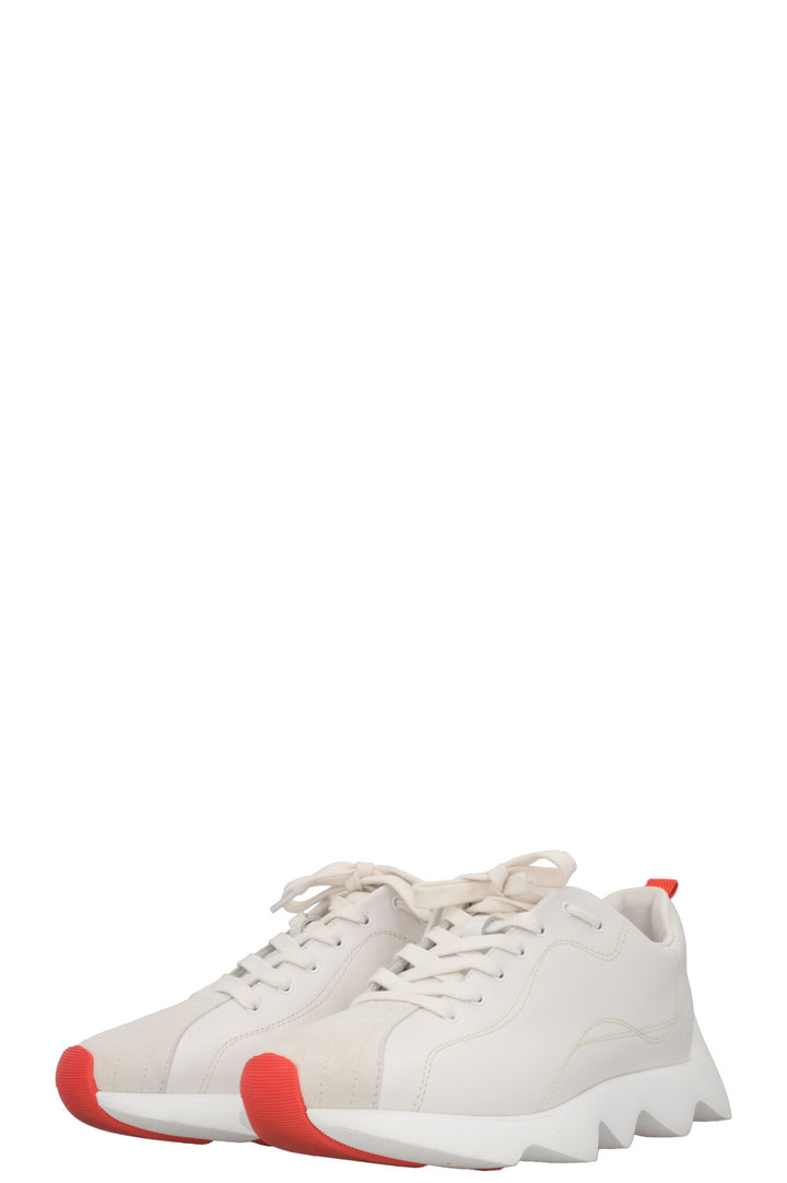 HERMÈS Baskets Envol Cuir Blanc