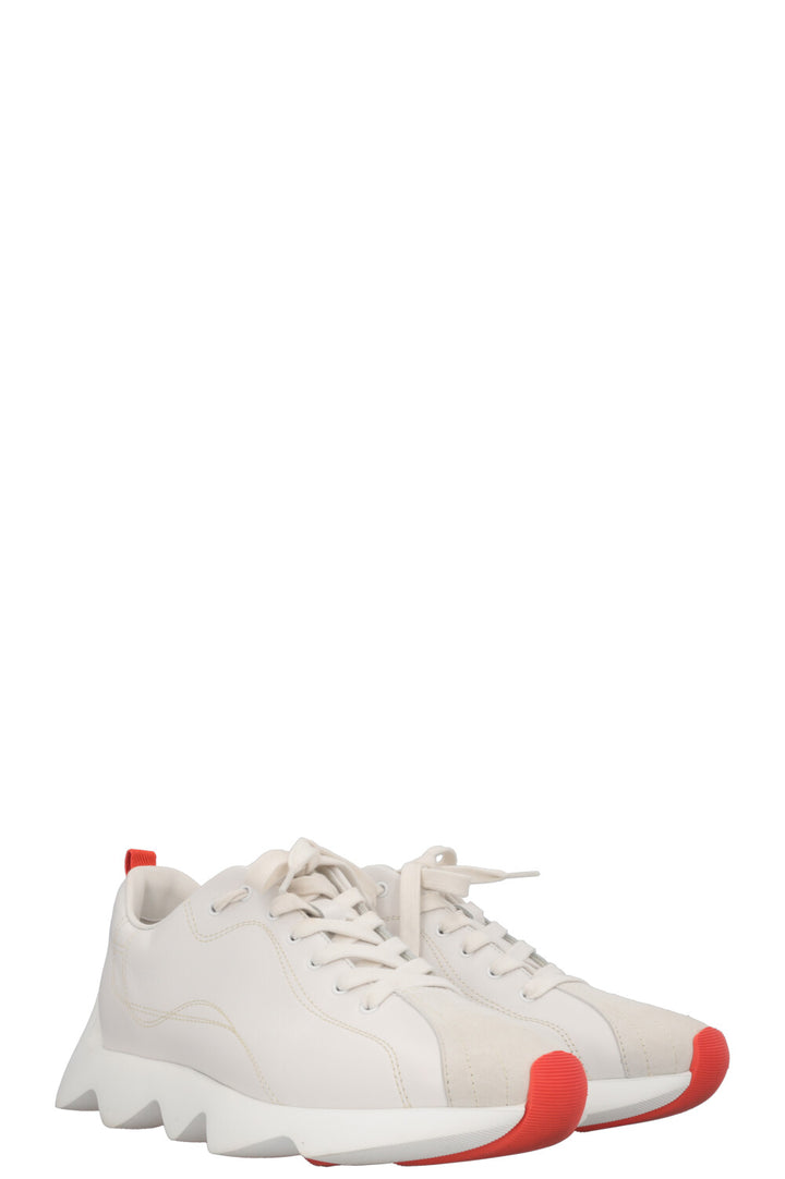 HERMÈS Baskets Envol Cuir Blanc
