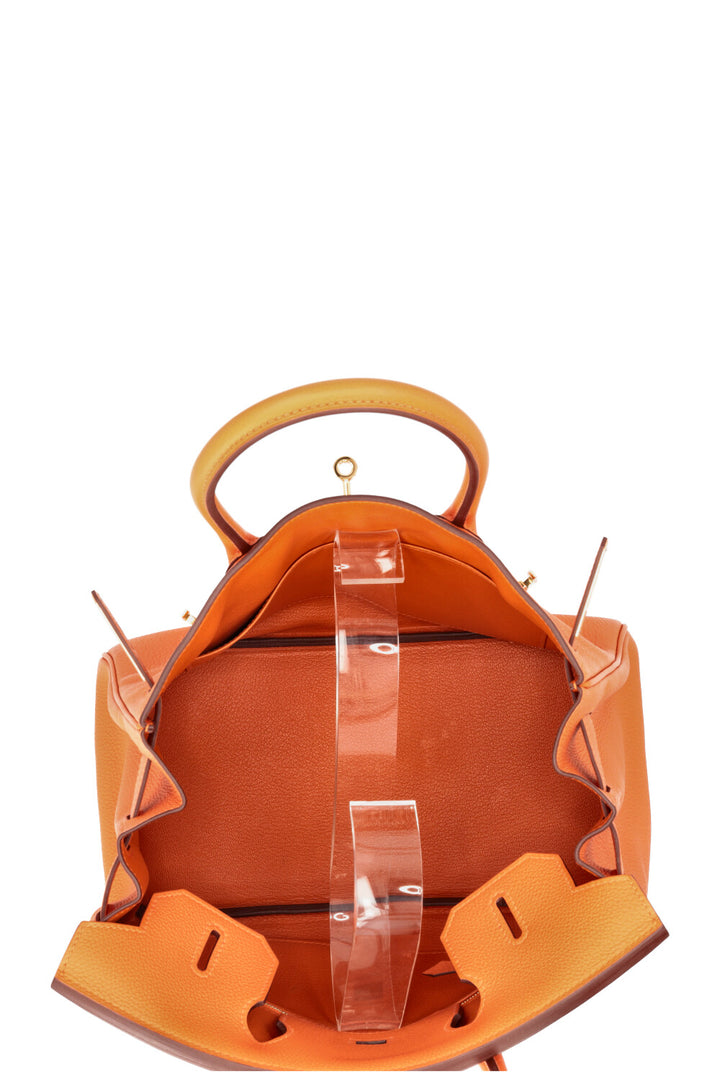 HERMÈS Birkin 30 Retourne Togo Orange