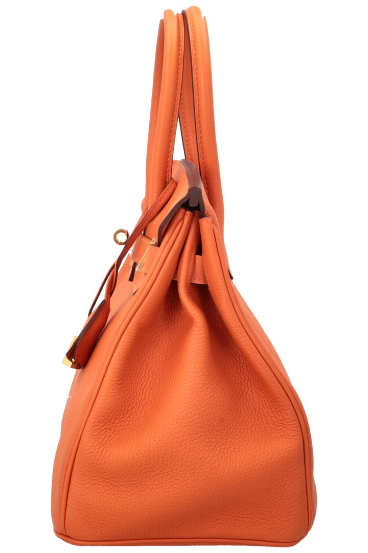 HERMÈS Birkin 30 Retourne Togo Orange