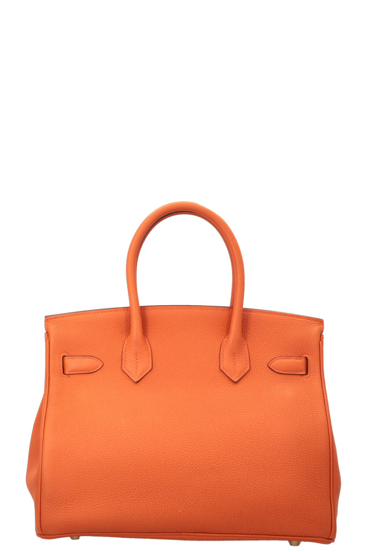 HERMÈS Birkin 30 Retourne Togo Orange