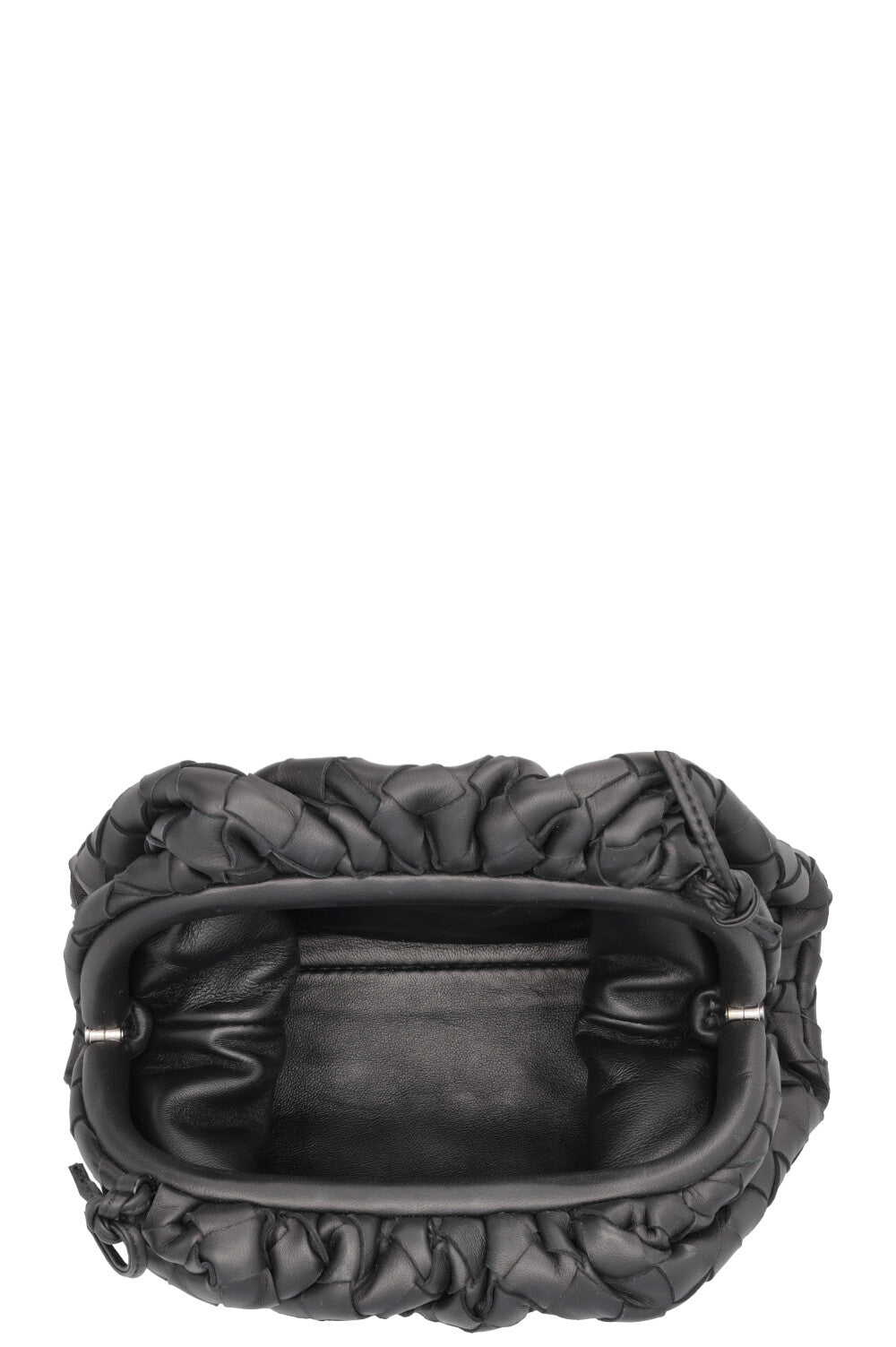 BOTTEGA VENETA Mini Pouch Crossbody Intrecciato Black