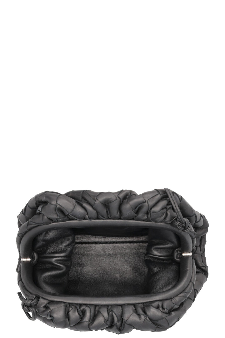 BOTTEGA VENETA Mini Pouch Crossbody Intrecciato Black