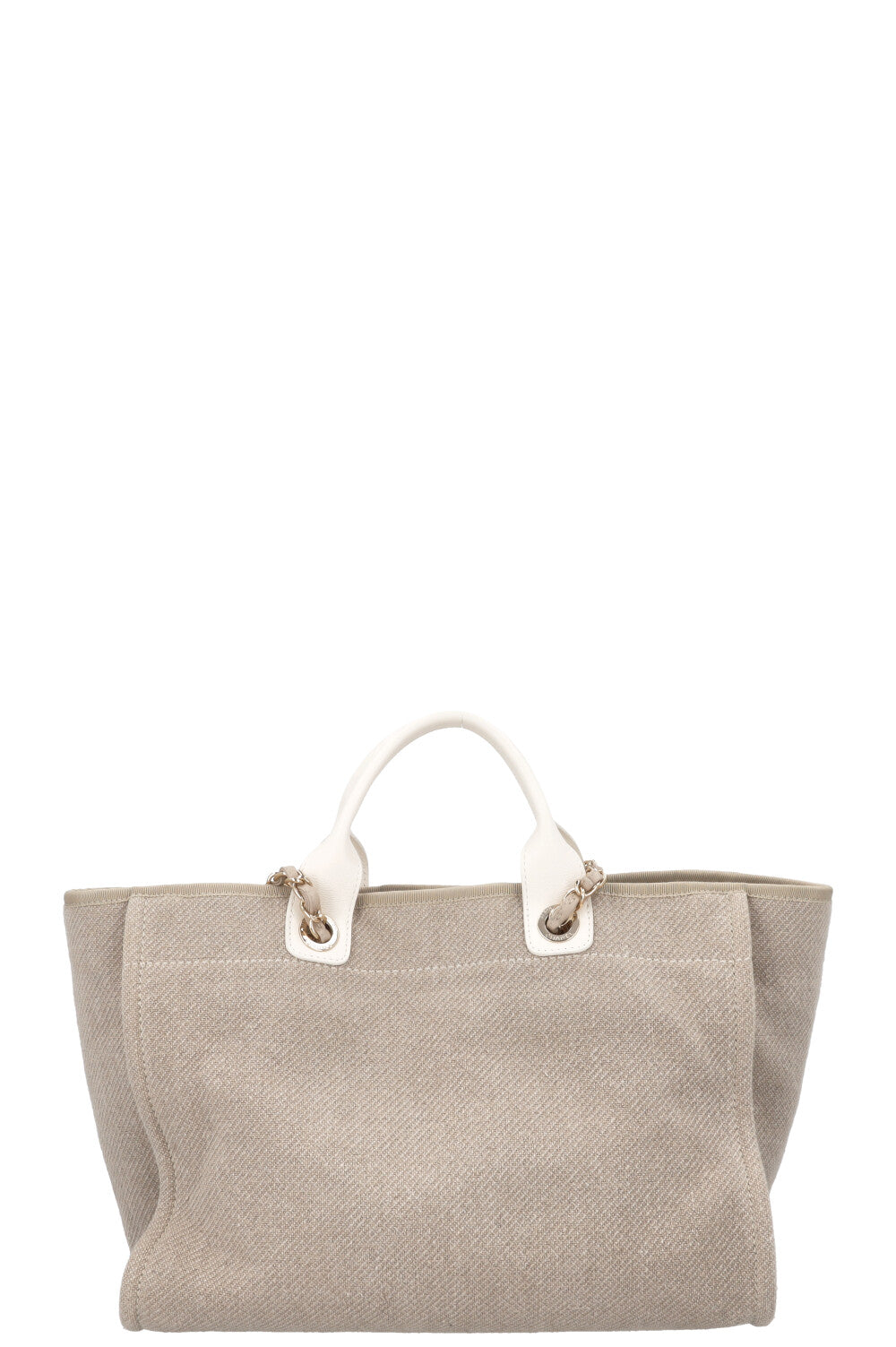 CHANEL Deauville Medium Canvas Beige