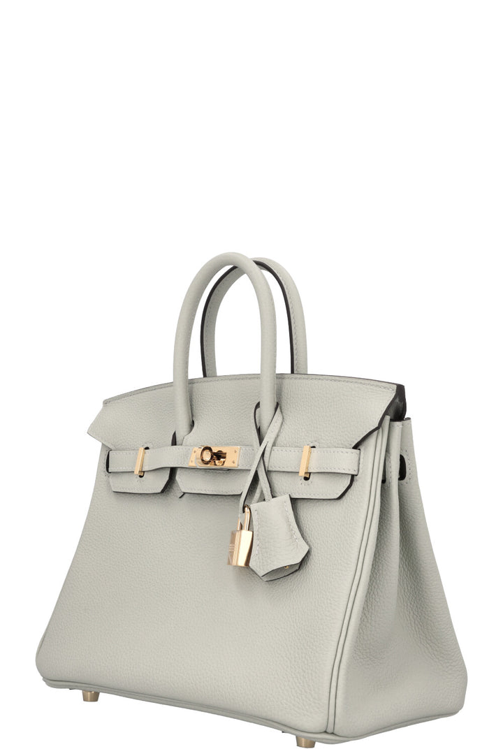 HERMÈS Birkin 25 Togo Retourne Gris Neve