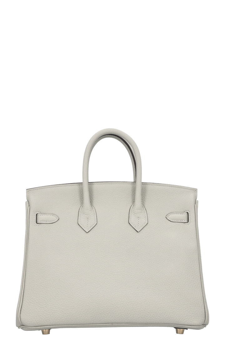HERMÈS Birkin 25 Togo Retourne Gris Neve