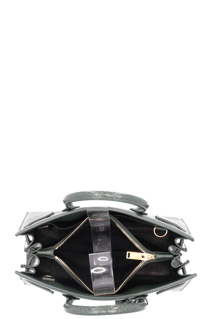 SAINT LAURENT Baby Sac De Jour Leather Python Green