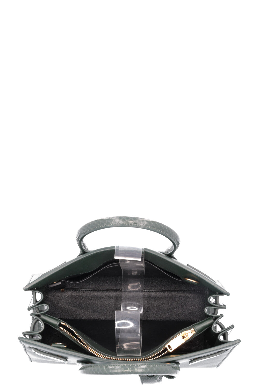 SAINT LAURENT Baby Sac De Jour Leather Python Green