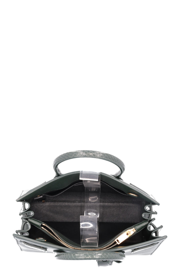 SAINT LAURENT Baby Sac De Jour Leather Python Green