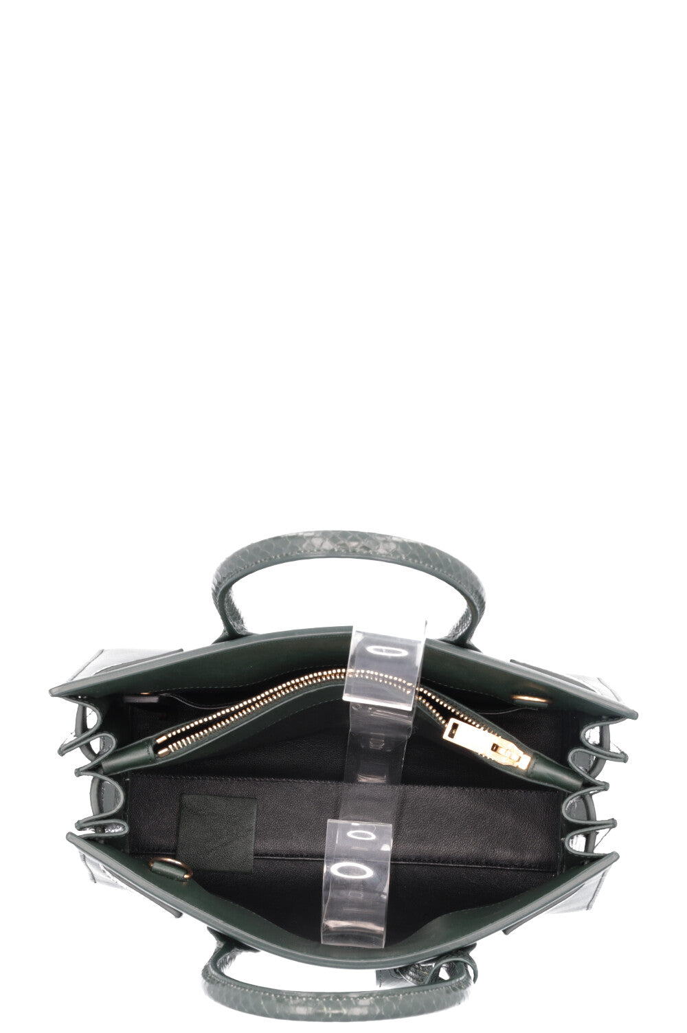 SAINT LAURENT Baby Sac De Jour Leather Python Green