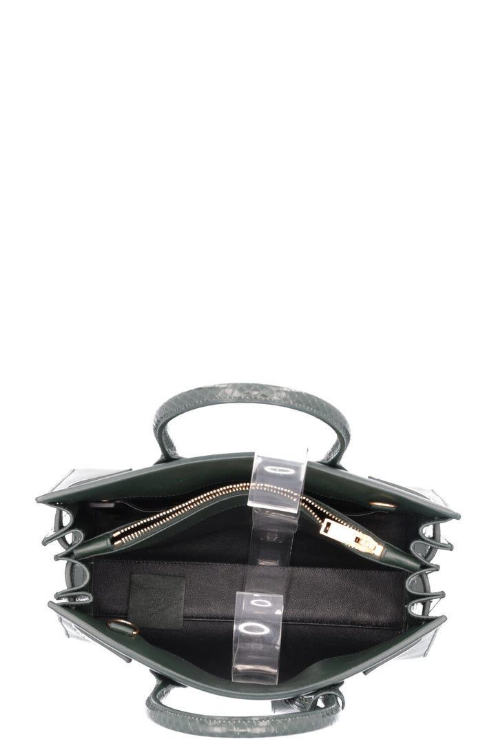 SAINT LAURENT Baby Sac De Jour Leather Python Green