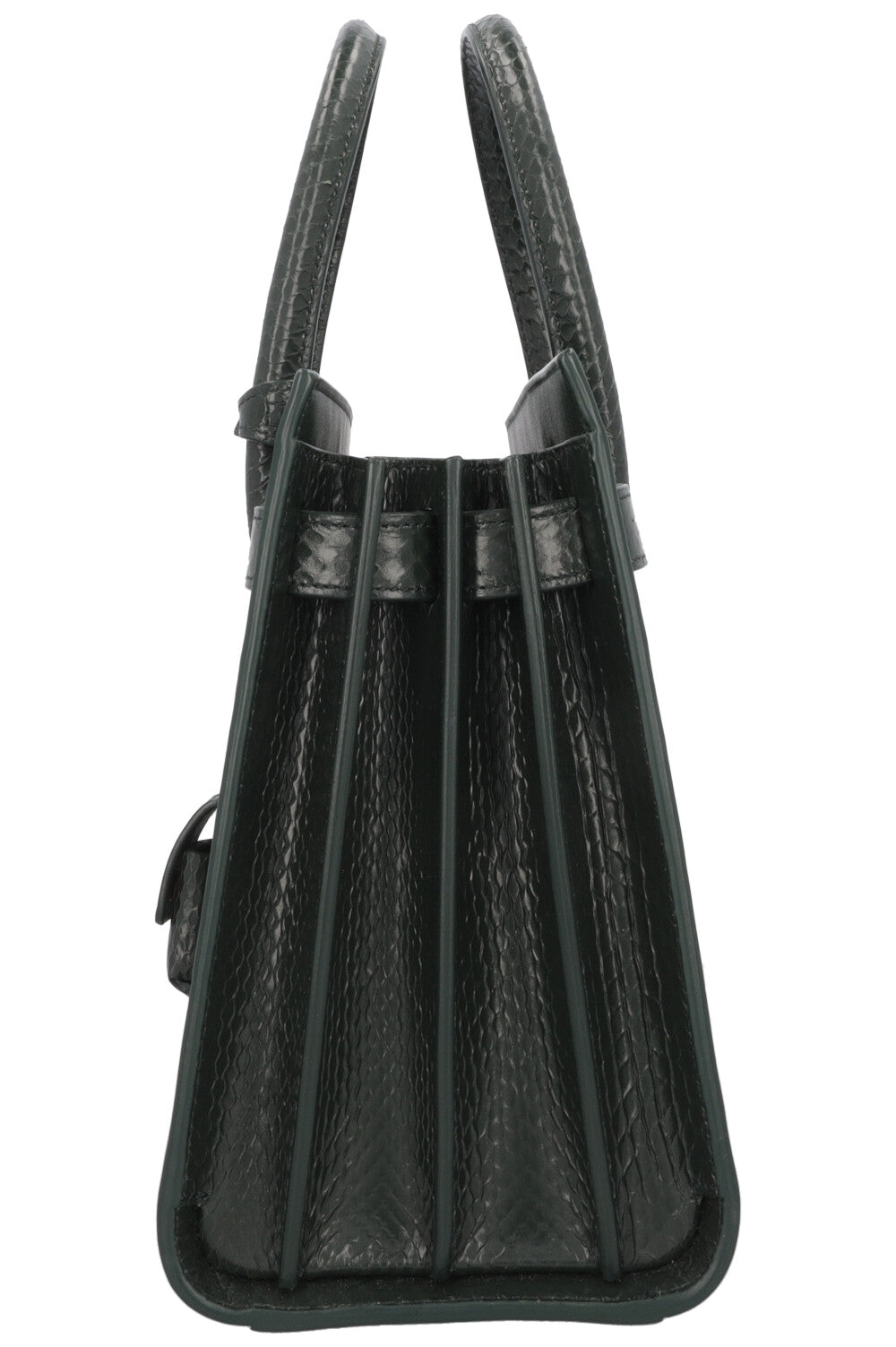 SAINT LAURENT Baby Sac De Jour Leather Python Green