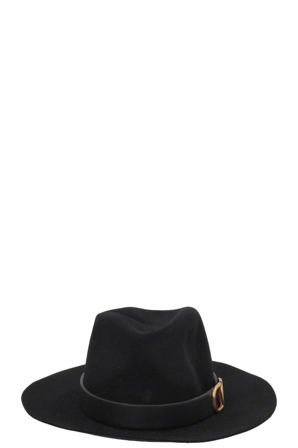 VALENTINO VLogo Hat Rabbit Black