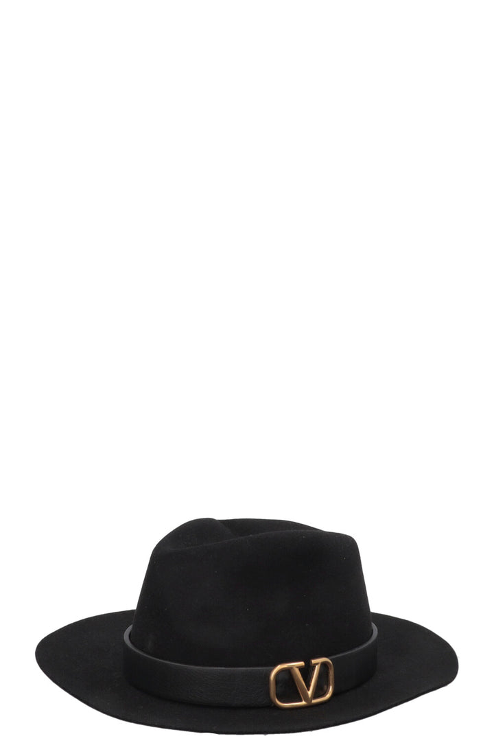 VALENTINO Chapeau VLogo Lapin Noir