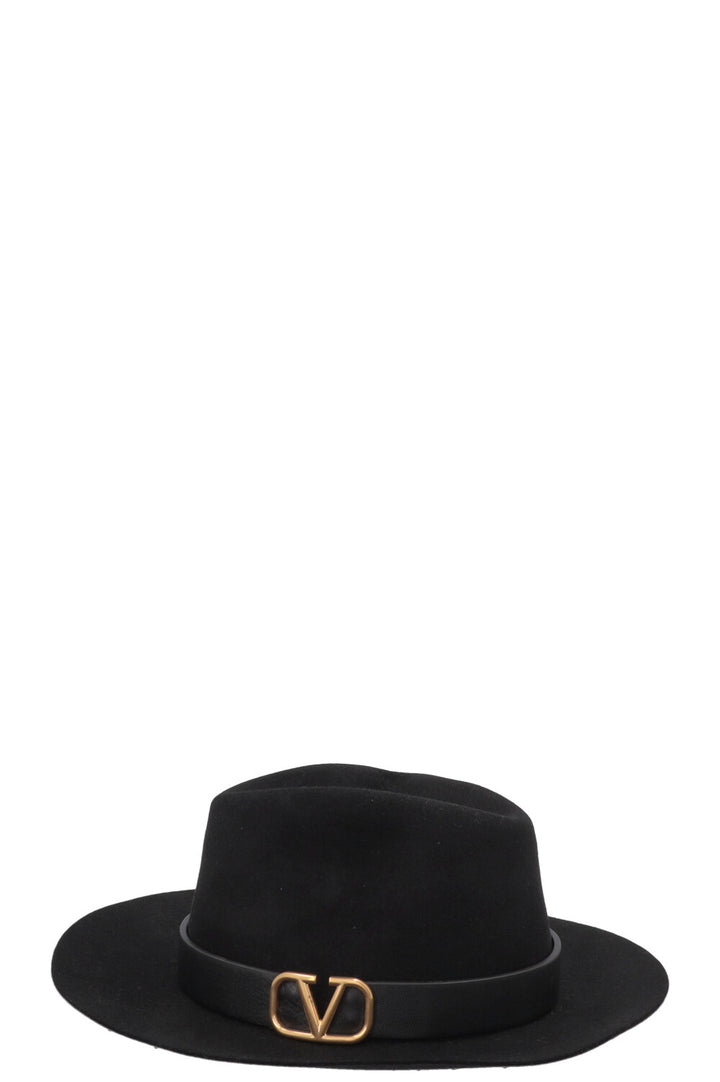 VALENTINO Chapeau VLogo Lapin Noir
