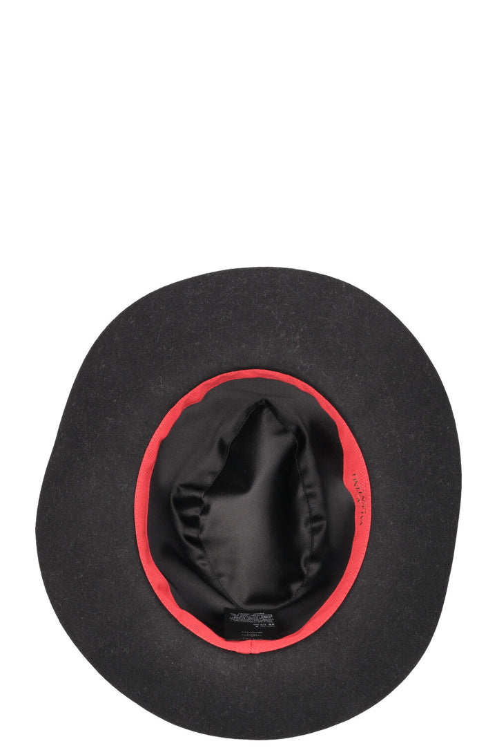 VALENTINO Chapeau VLogo Lapin Noir