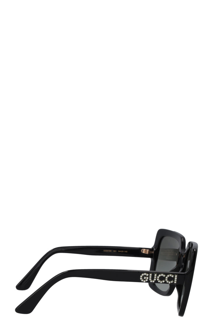 GUCCI GG0418S Sunglasses Black Crystals