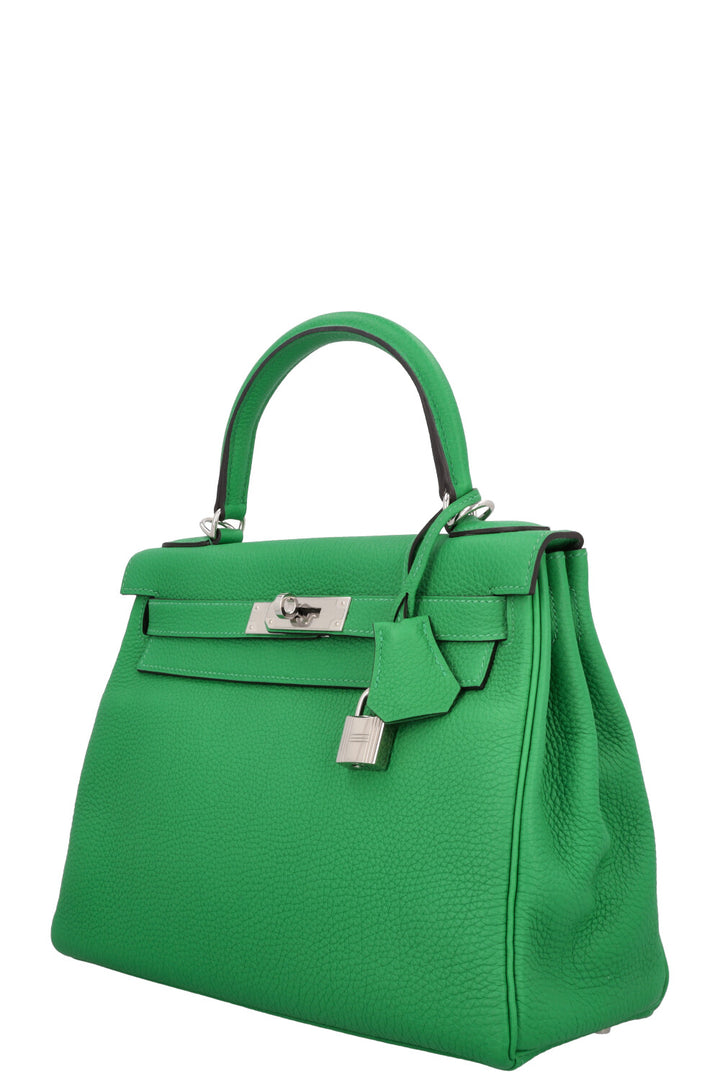 HERMÈS Kelly 28 Retourne Togo Vert Bambou