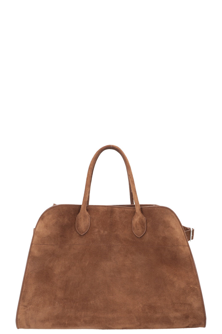 THE ROW Soft Margaux 15 Suede Brown