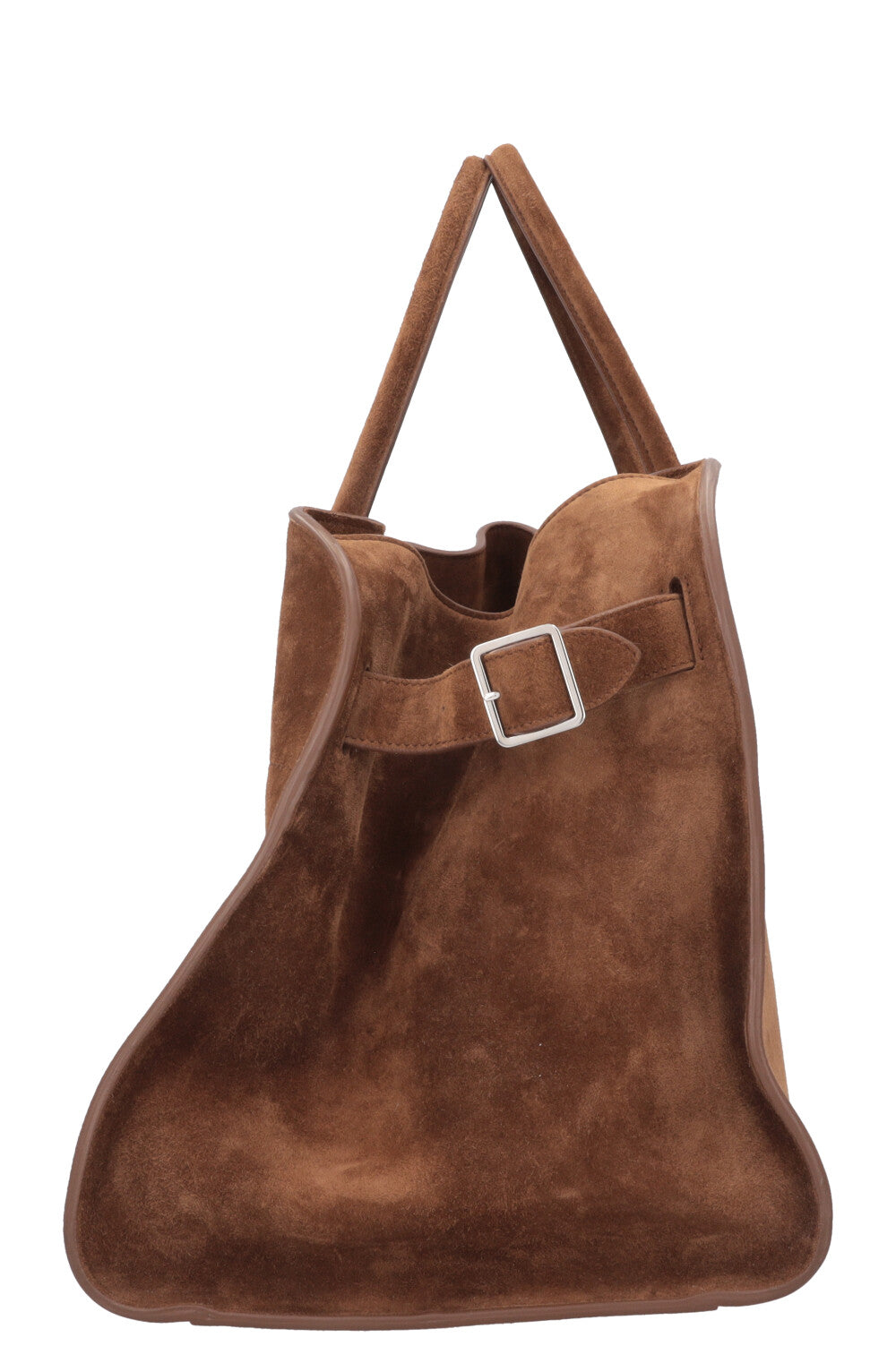 THE ROW Soft Margaux 15 Suede Brown