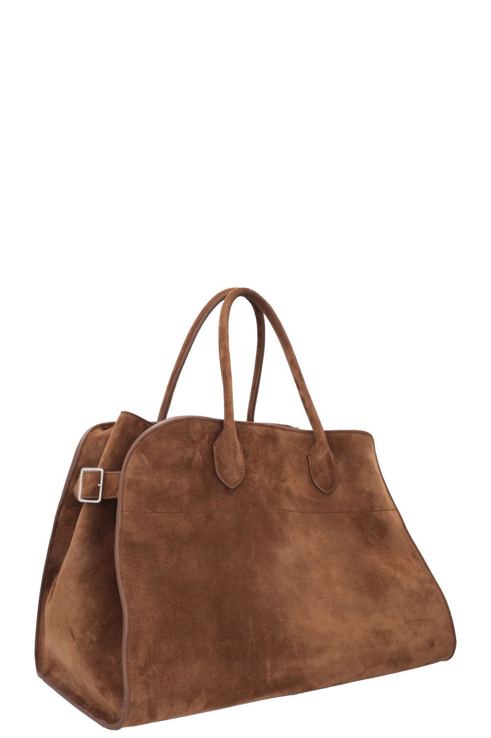 THE ROW Soft Margaux 15 Suede Brown
