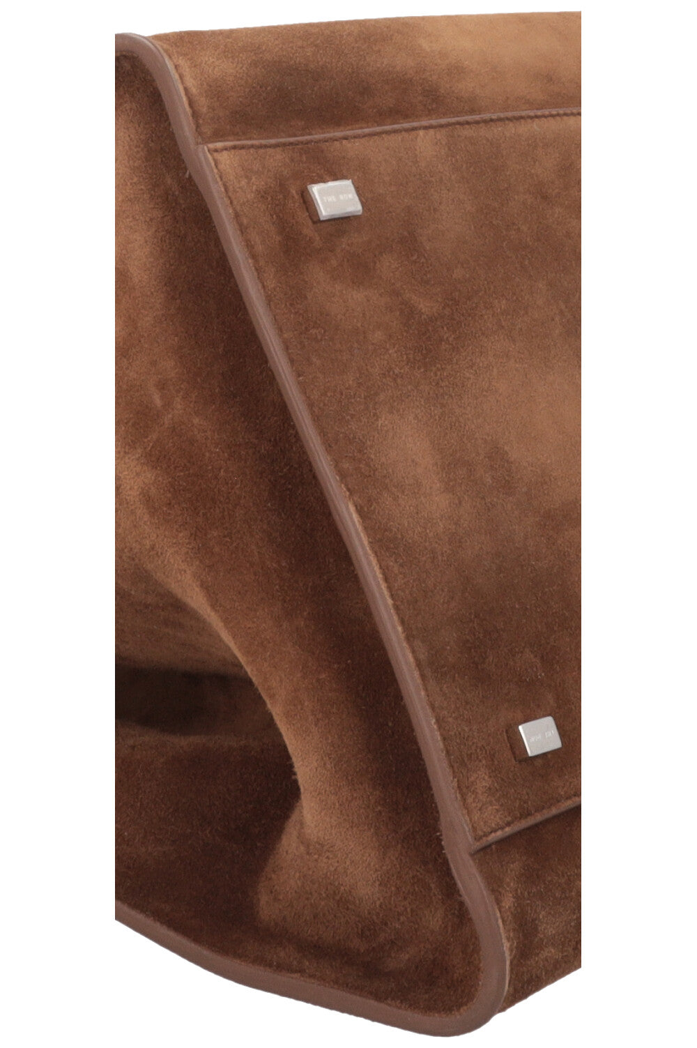 THE ROW Soft Margaux 15 Suede Brown