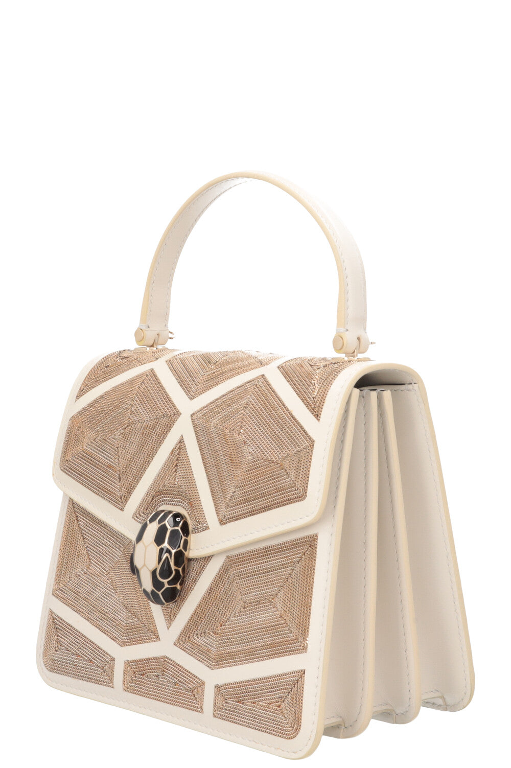 BVLGARI Serpenti Forever Bag Million Chain Motif Gold