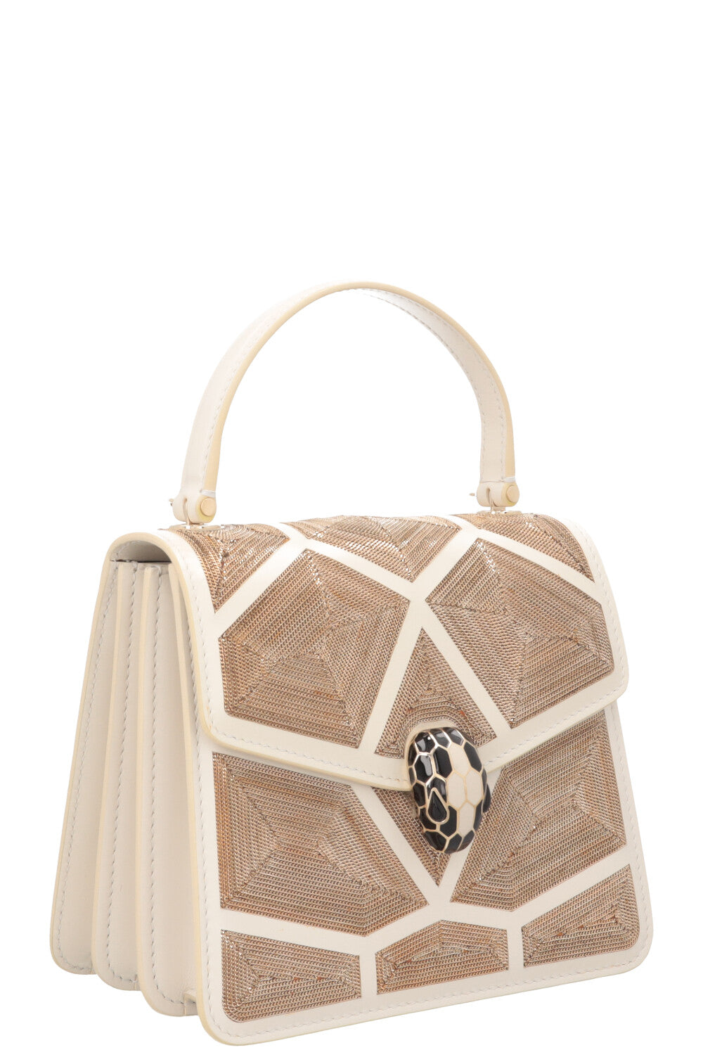 BVLGARI Serpenti Forever Bag Million Chain Motif Gold