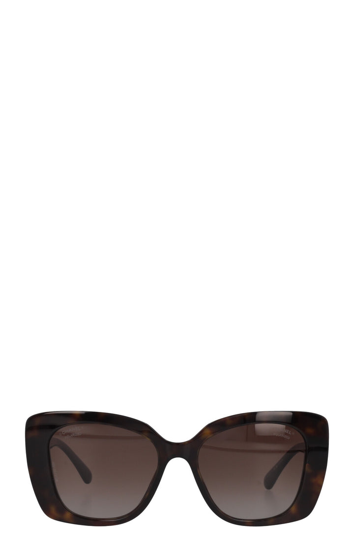 CHANEL Logo Sunglasses 5422 Tortoise