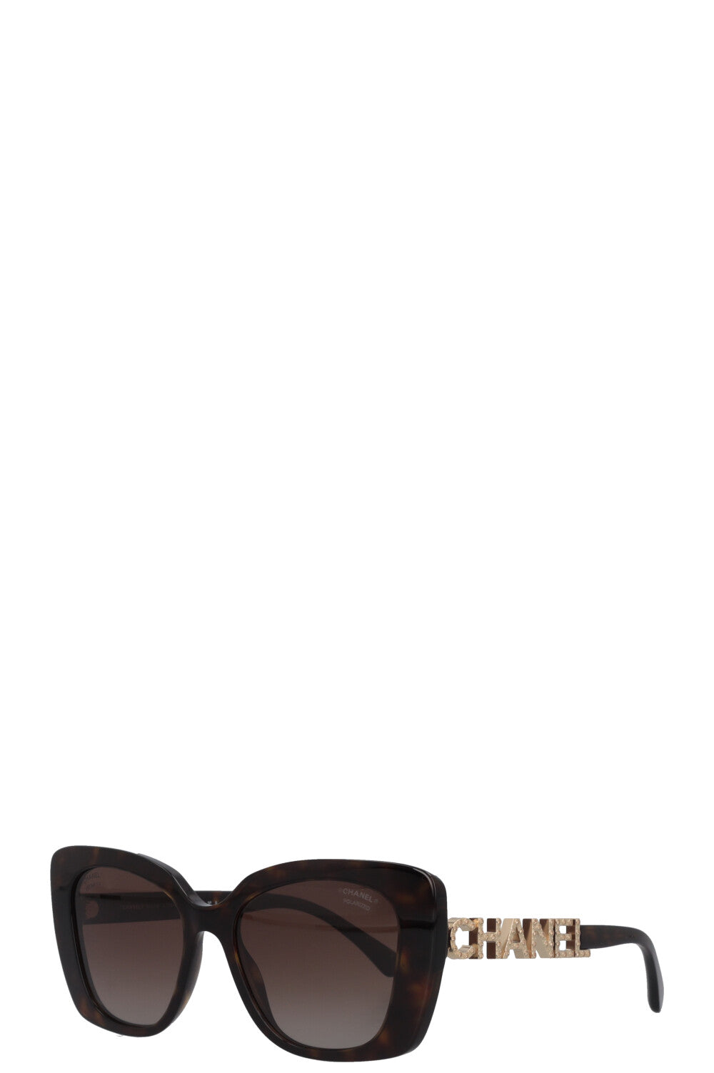 CHANEL Logo Sunglasses 5422 Tortoise