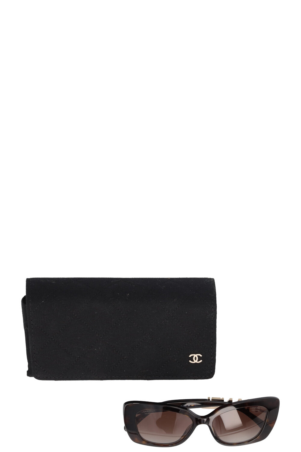 CHANEL Logo Sunglasses 5422 Tortoise