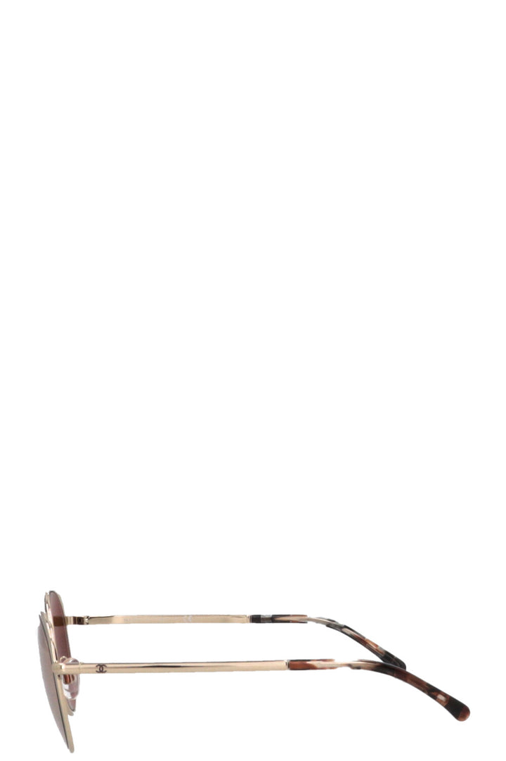 CHANEL 4206 c395/T6 Sunglasses Champagne Gold