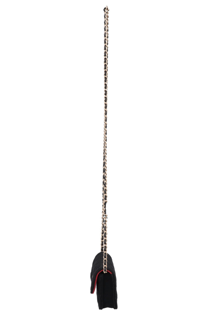 CHANEL Micro Flap Bag Black
