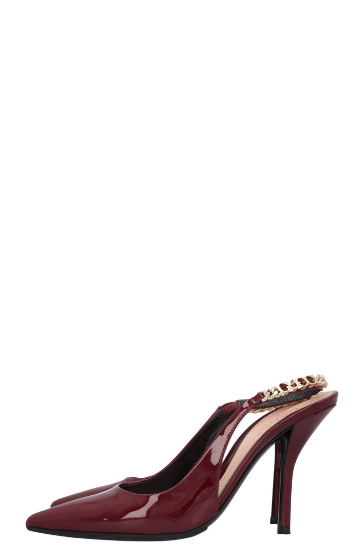 GUCCI Signoria Heels Patent Rosso Ancora