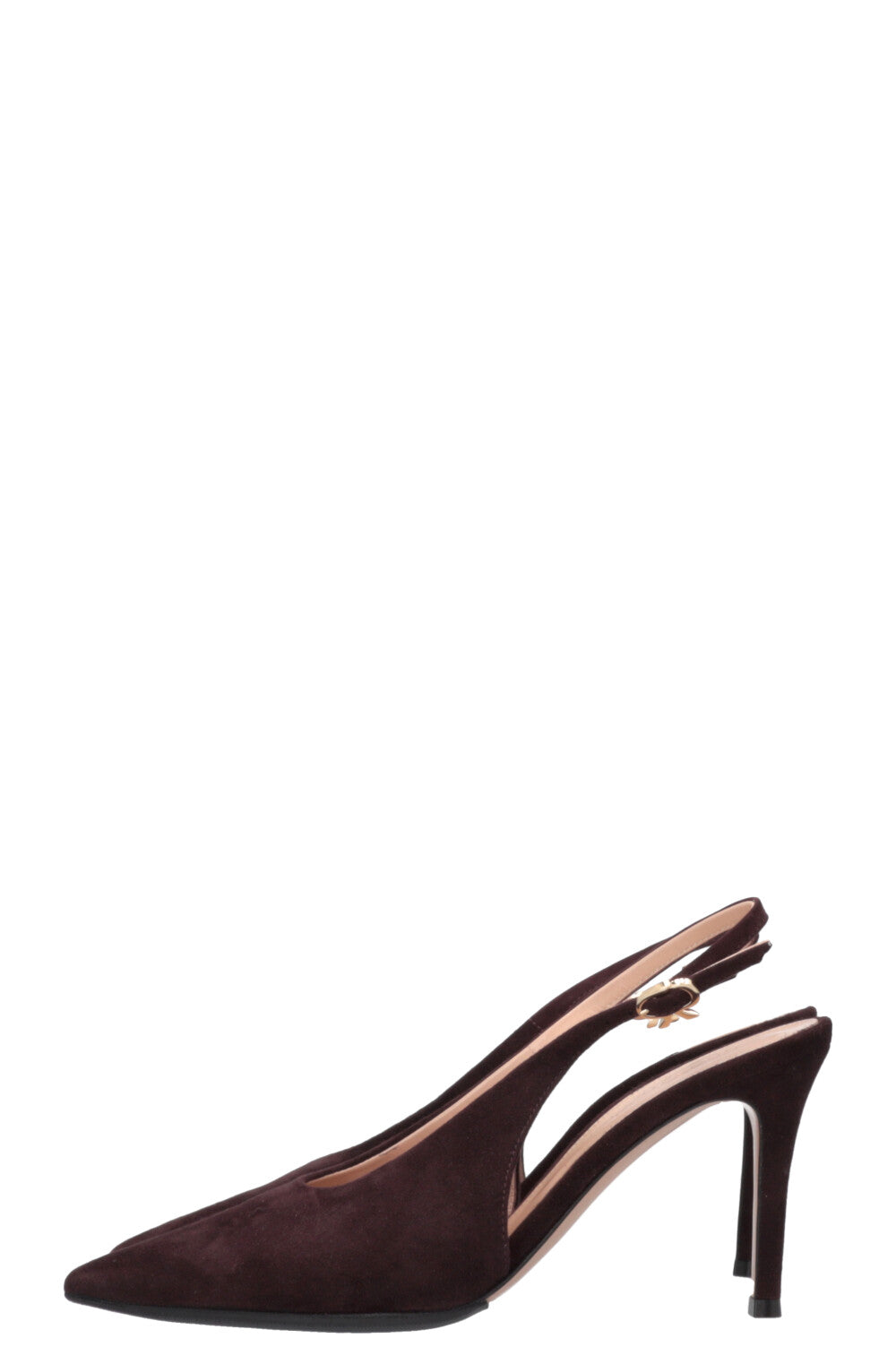 Escarpins à bride arrière GIANVITO ROSSI en daim marron