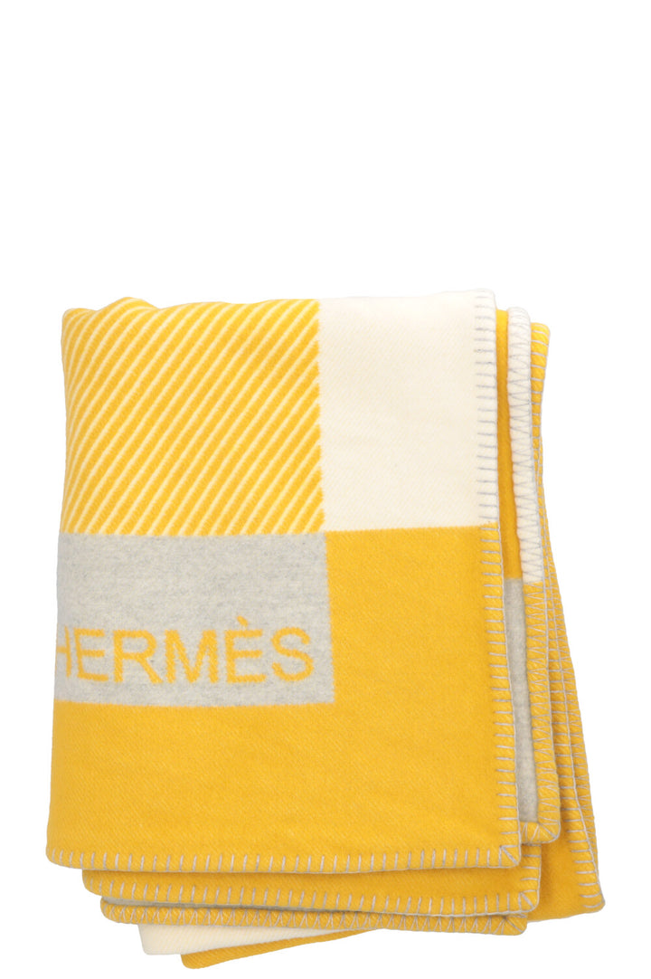 HERMÈS  H Rivera Blanket Yellow