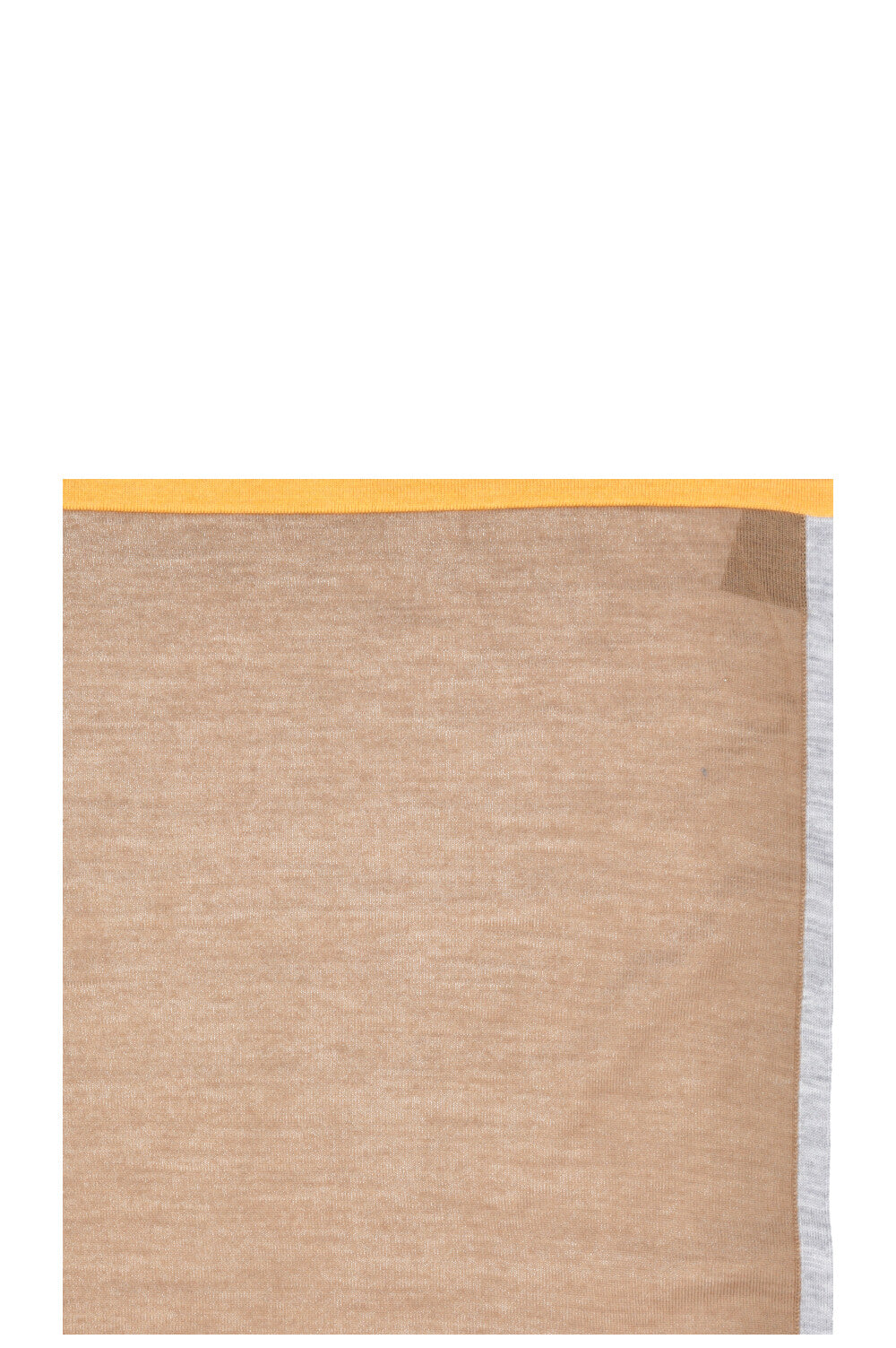 HERMÈS Large Scarf Cashmere Silk Brown