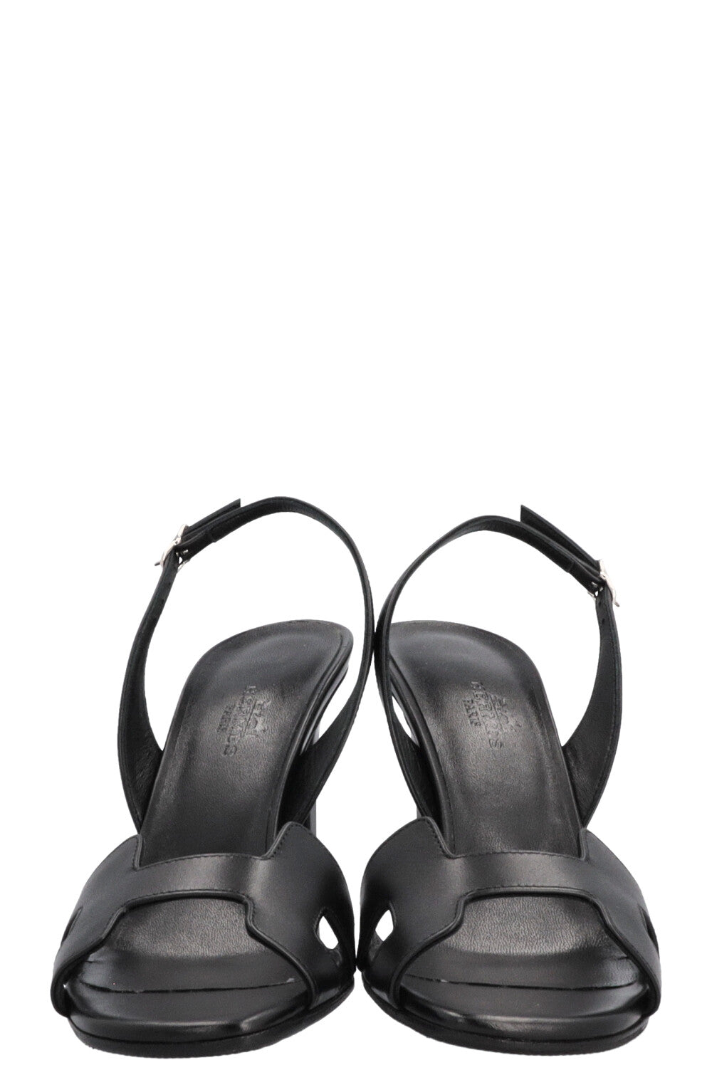 HERMÈS Ella Heels Leather Black