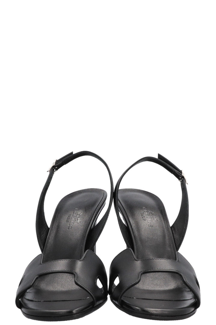 HERMÈS Ella Heels Leather Black