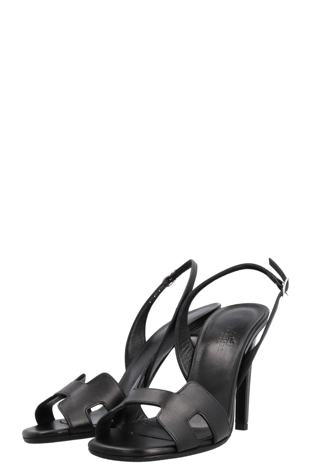 HERMÈS Ella Heels Leather Black