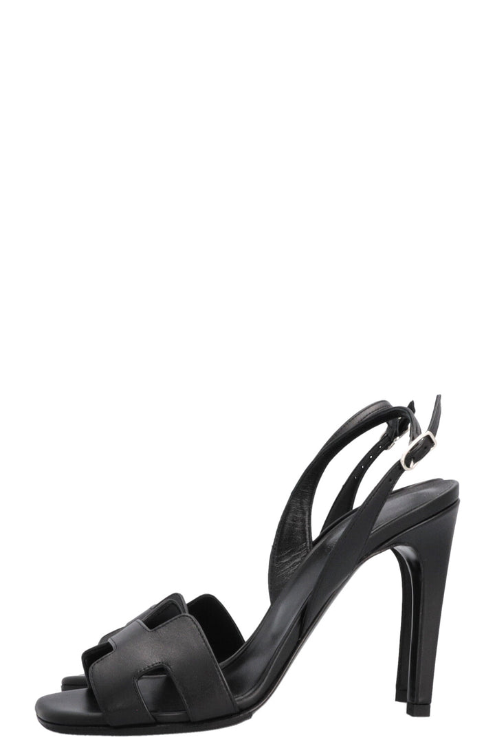 HERMÈS Ella Heels Leather Black