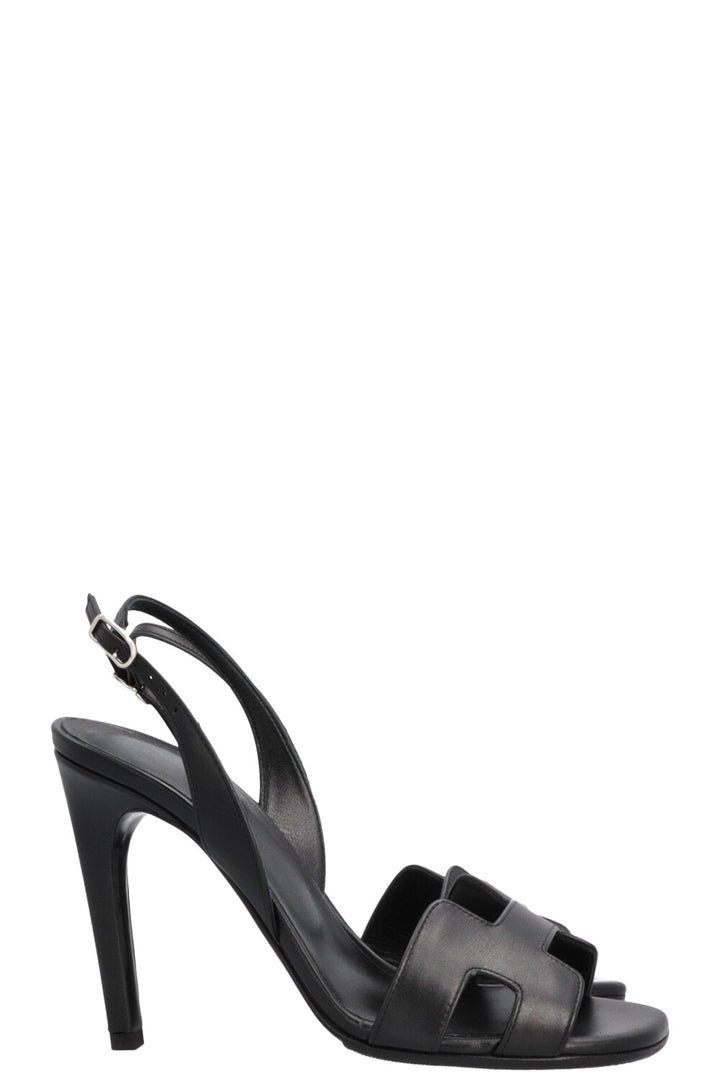 HERMÈS Ella Heels Leather Black