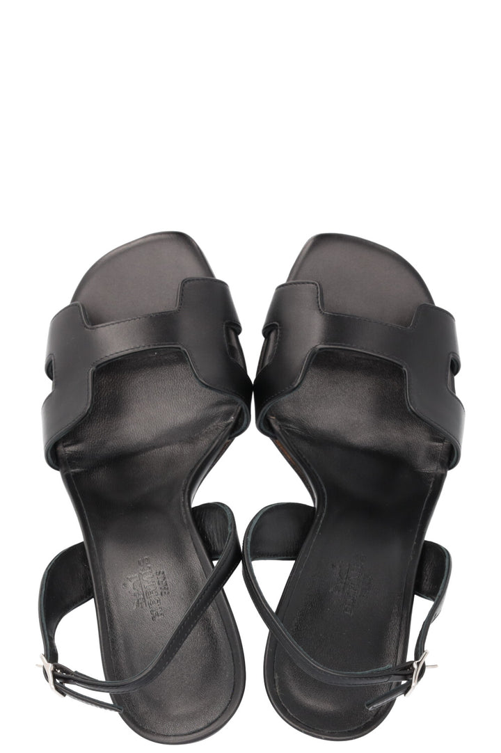 HERMÈS Ella Heels Leather Black