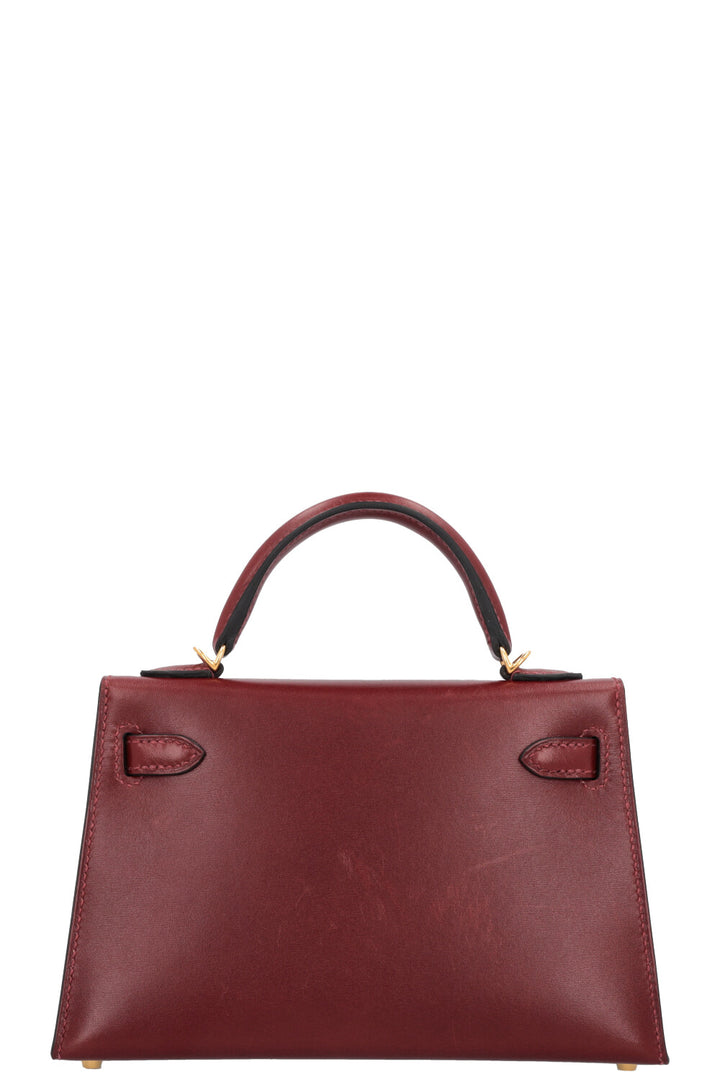 HERMES Mini Kelly Sellier Box Rouge H