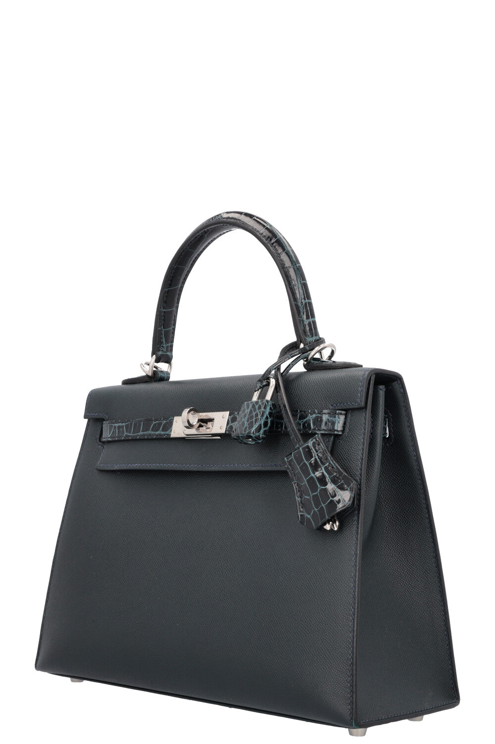 HERMÈS Kelly 25 Sellier Touch Vert Rousseau