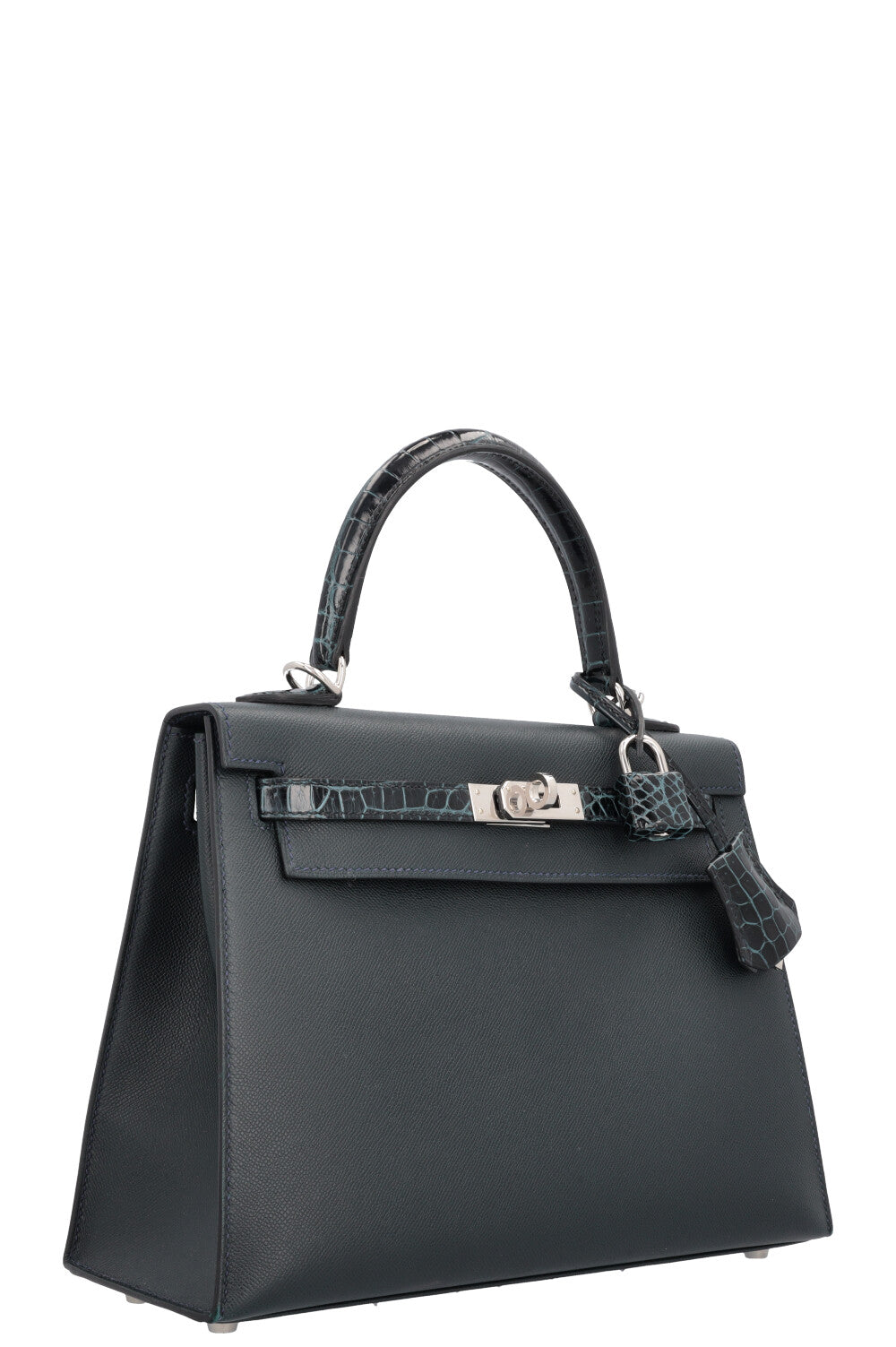 HERMÈS Kelly 25 Sellier Touch Vert Rousseau