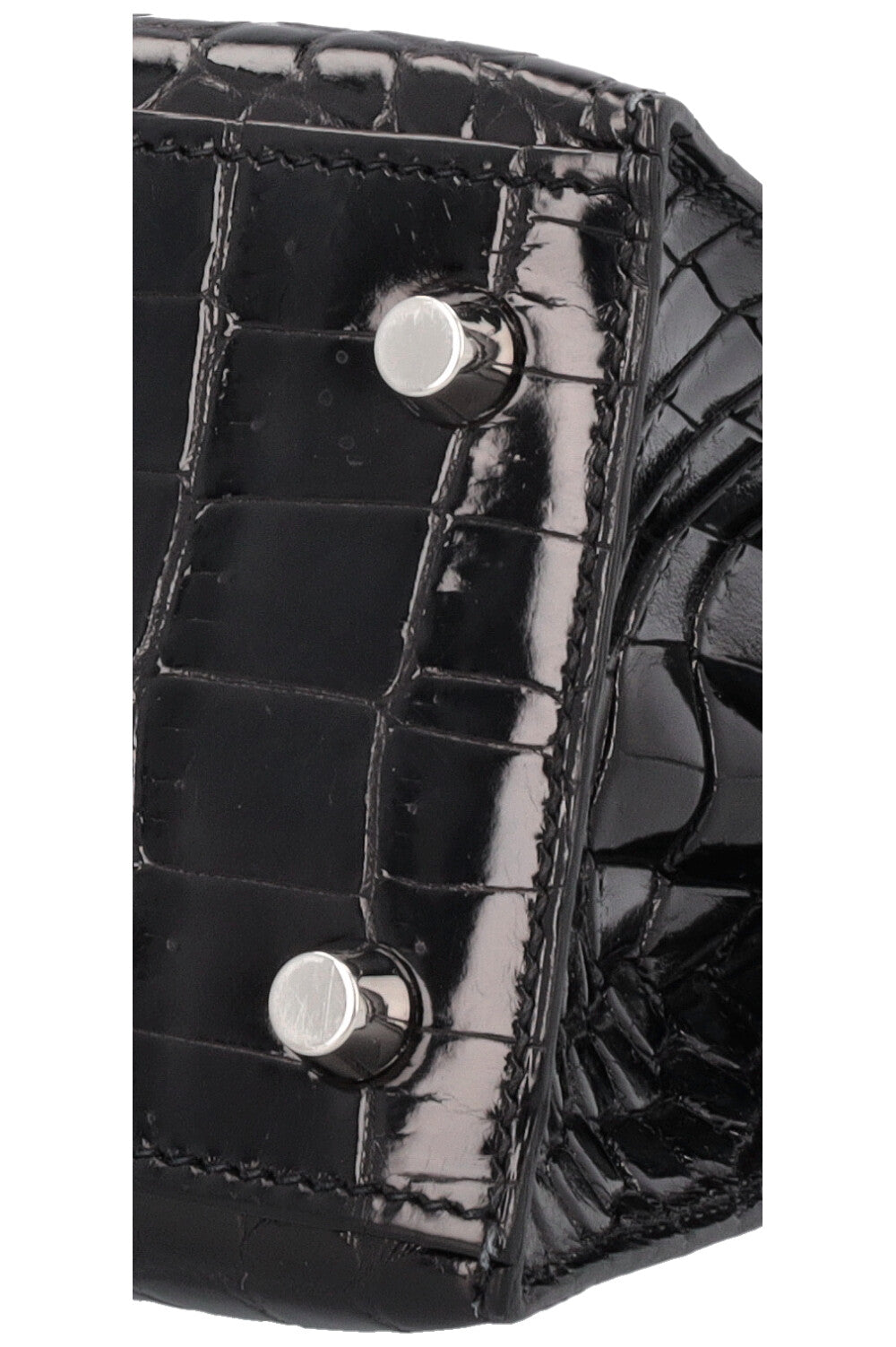 HERMÈS Kelly 25 Sellier Crocodile Niloticus Lisse Noir