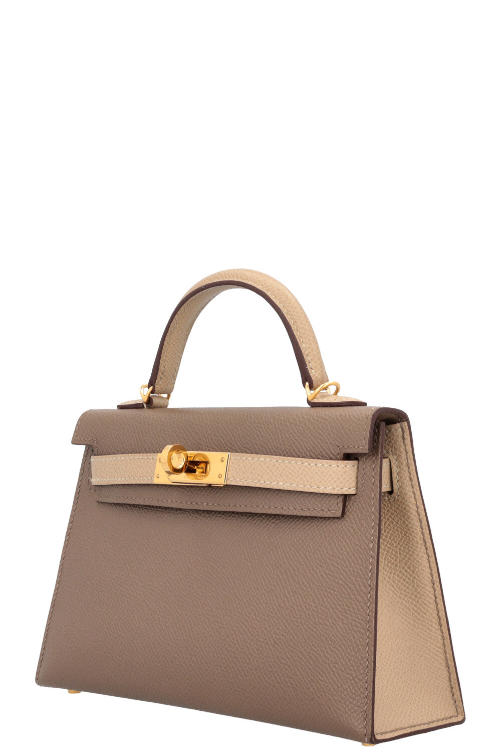 HERMÈS Mini Kelly HSS Sellier Epsom Etoupe Trench