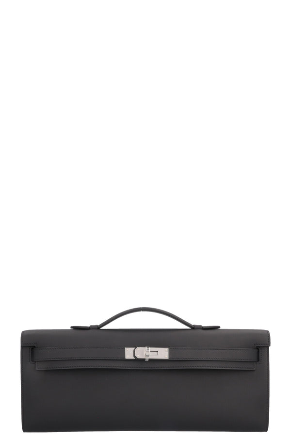 HERMÈS Kelly Cut Swift Noir Palladium