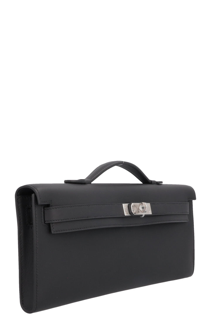 HERMÈS Kelly Cut Swift Noir Palladium